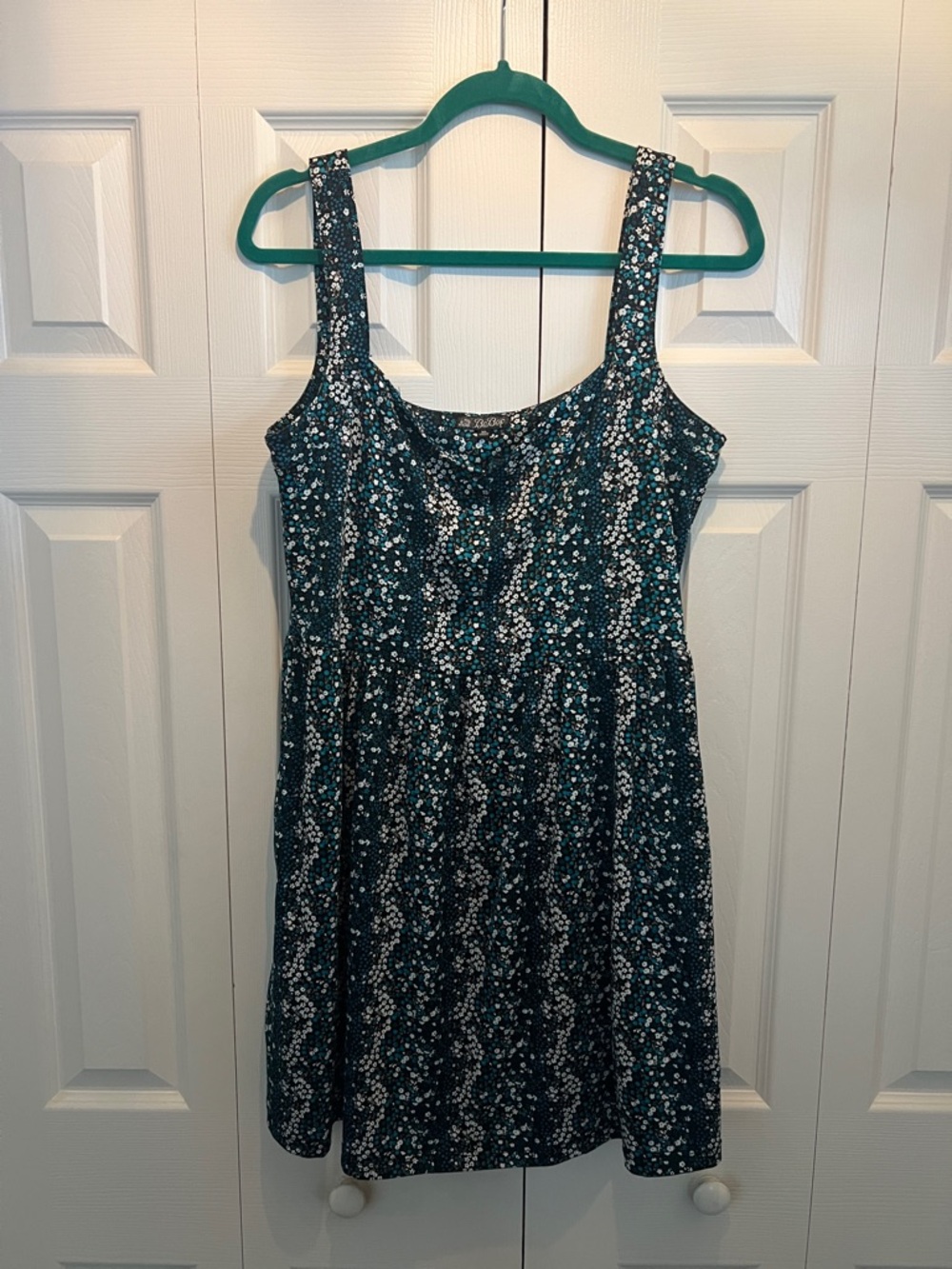 BeBop Teal Floral Mini Dress